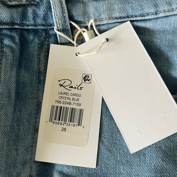 NWT - Rails Laurel Cargo Crystal Blue Mini Skirt - Picture 3 of 4